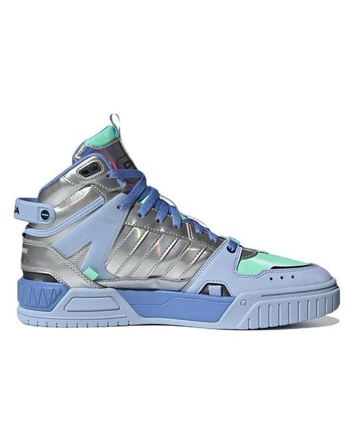 adidas Neo D-pad Mid Shoes 'blue Metallic Silver' for Men | Lyst