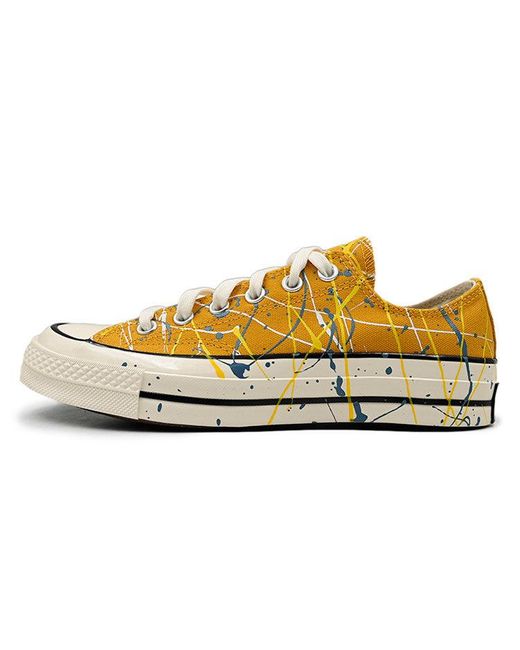 Converse Yellow Chuck 70 Low 'Paint Splatter for men
