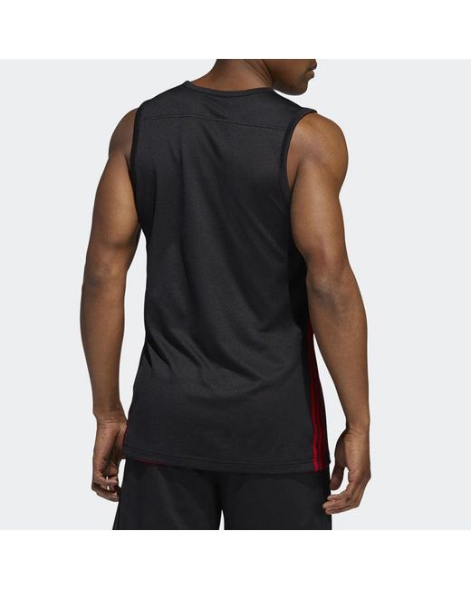 Adidas Black Basketball Training Casual Breathable Knitted Vest for men