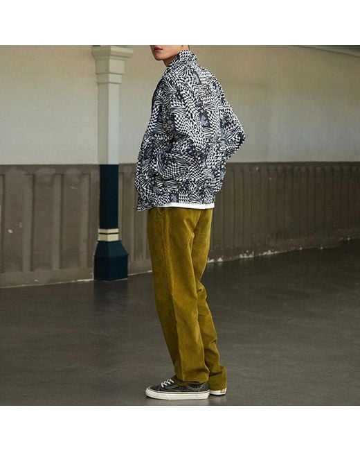 Vans Black Ss22 Grid Full Print Jacket Couple Style for men