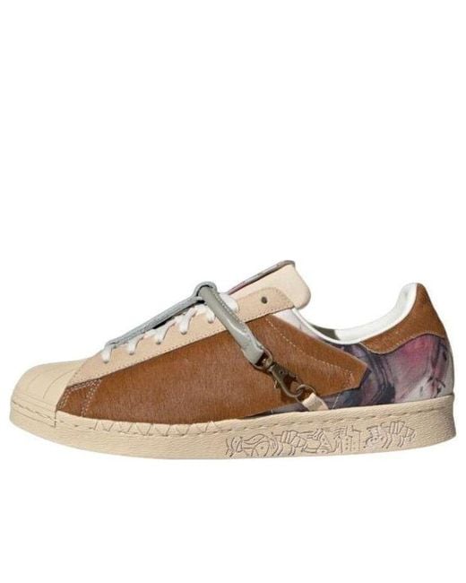 Adidas Brown Originals Superstar 80S X Han Meilin for men