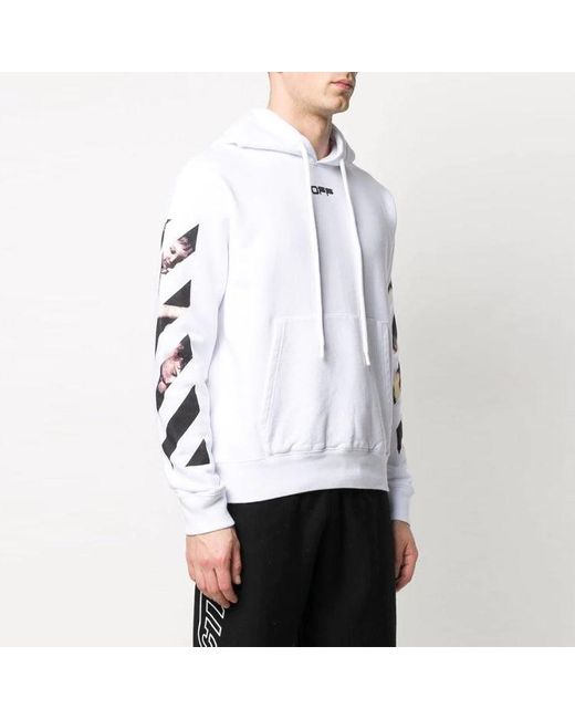 Off-White c/o Virgil Abloh Blue Ss20 Caravaggio Arrow Back Arrows Sketch Logo Normal Fit Sweater for men