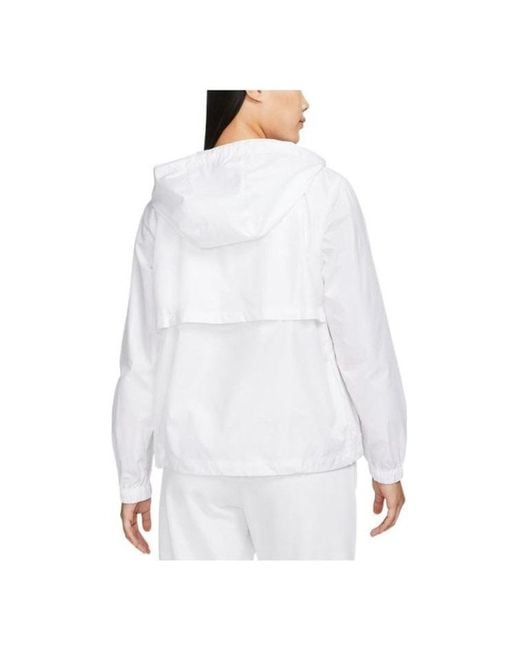 Nike White (Wmns) Sportswear Essential Repel Woven Jacket