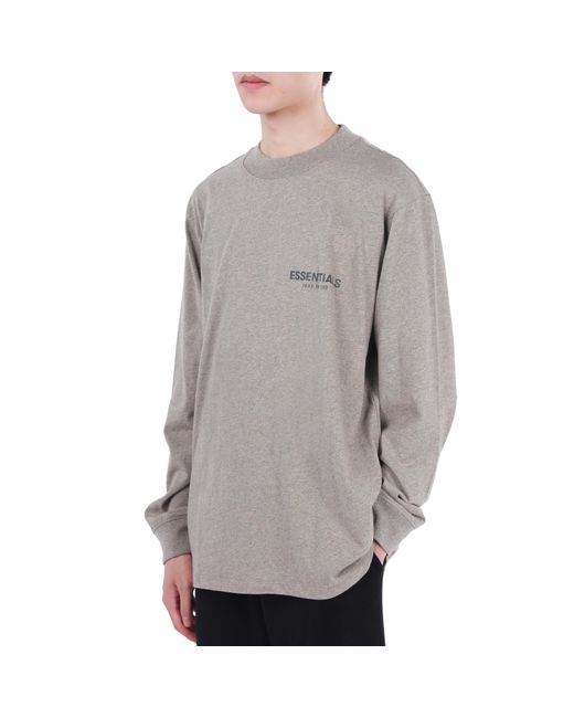 Fear Of God Gray Fw21 Long Sleeve Tee for men