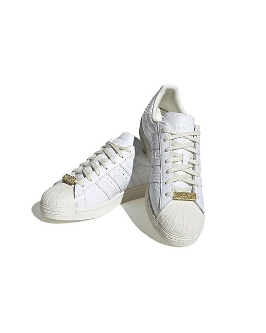 Adidas White Originals Superstar Shoes 'Cloud Off' for men
