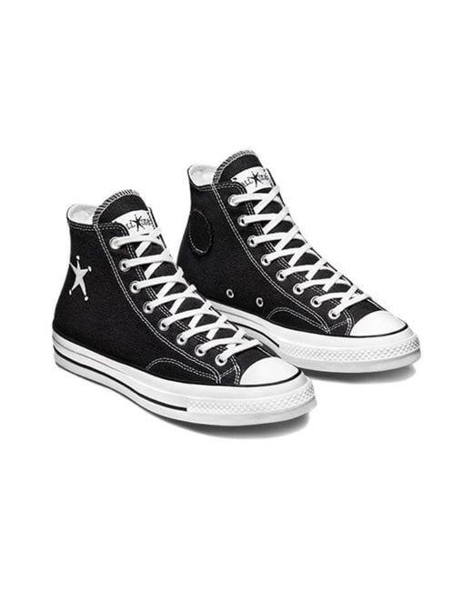 Converse Black Stussy X Chuck 70 High