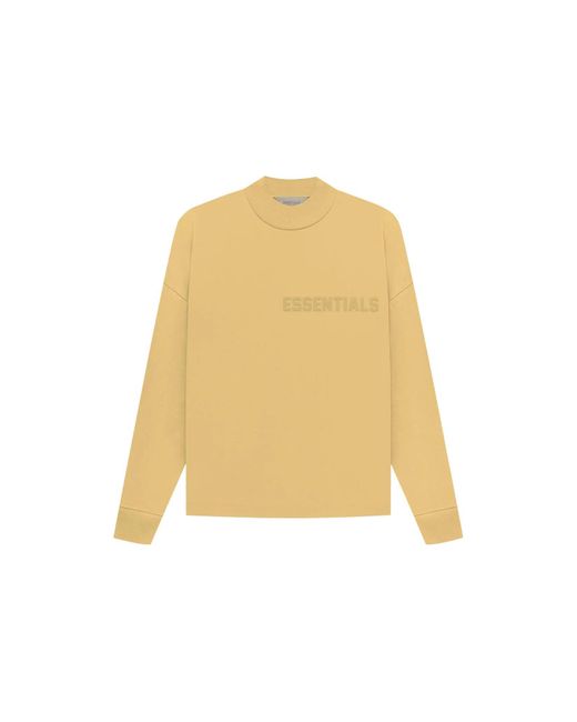 Fear Of God Yellow Ss23 Long Sleeve Logo Tee for men
