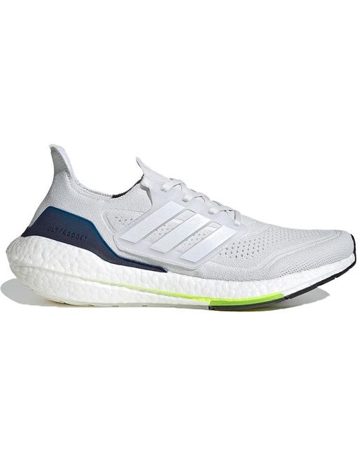Adidas White Ultraboost 21 'Crystal' for men