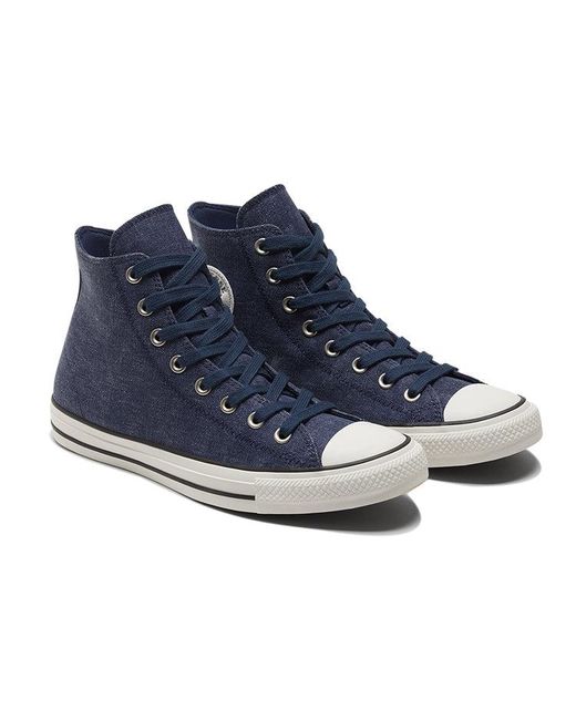 Converse Blue Chuck Taylor All Star High 'Washed Canvas for men