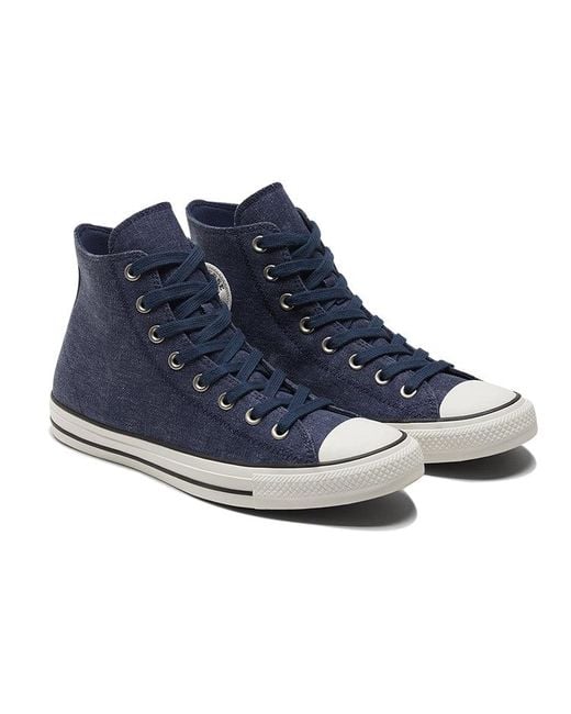 Converse Blue Chuck Taylor All Star High 'Washed Canvas for men