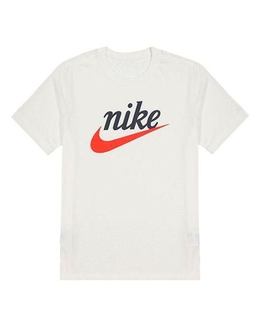 Nike White Sportswear Large Short Sleeve T-Shirt for men