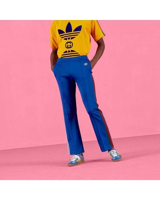 Gucci Blue X Adidas Cotton Jersey Sweatpants 'Cobalt'