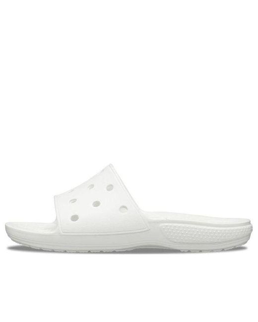 CROCSTM White Classic Clog Slippers for men