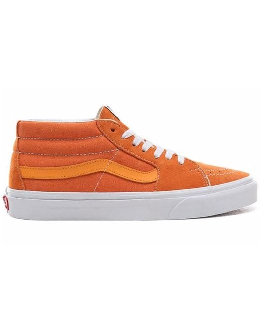 Vans Sk8-mid 'amber Glow' in Orange for Men | Lyst
