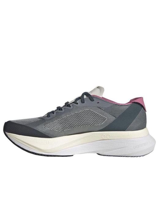 Adidas Blue (Wmns) Adizero Boston 12 'Arctic Night Lucid Lemon'