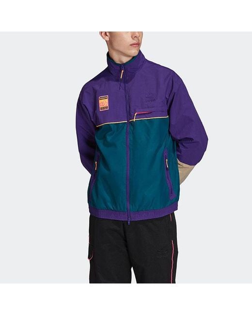 Adidas Blue Originals Track Top Sports Jacket for men
