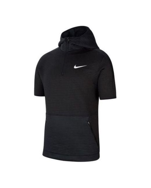 black nike short sleeve hoodie