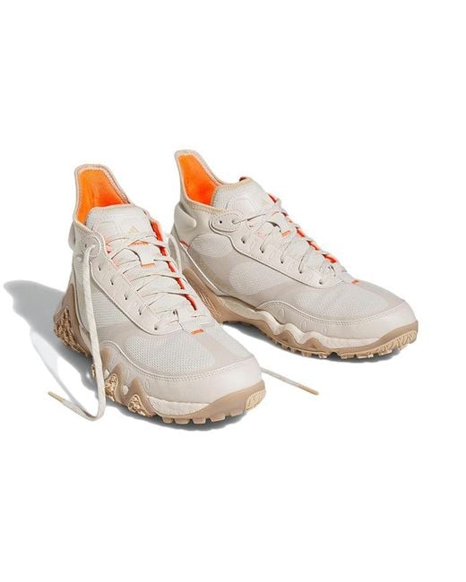 Adidas White Adicross Hi Boost Golf Shoes 'Aluminium Magic Impact' for men