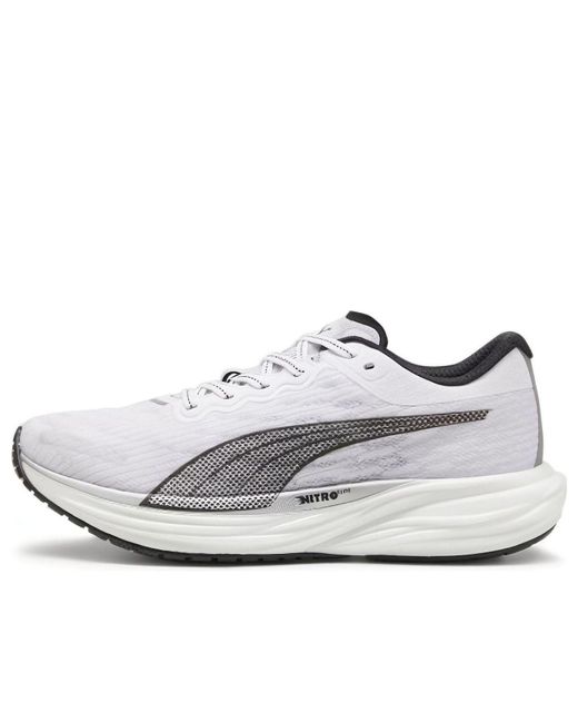 PUMA White Deviate Nitro 2 Running Shoes for men