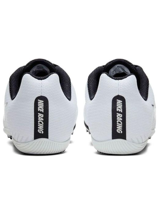 Nike Gray Air Zoom Rival M 9 Spikes 'Pure Platinum' for men