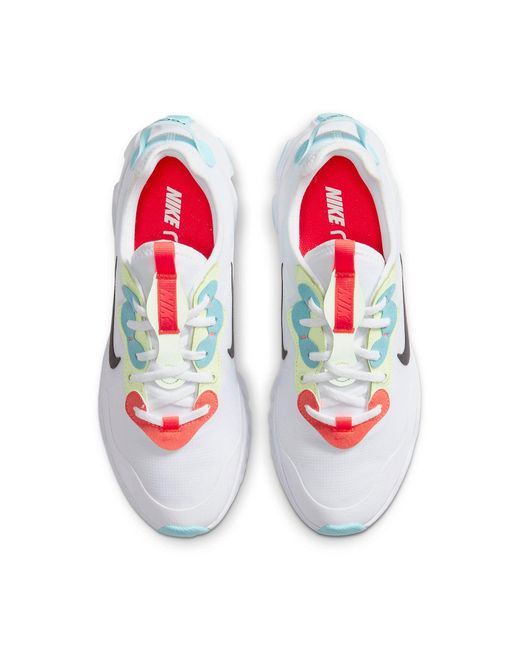 Nike White (Wmns) React Art3Mis Crimson Volt'