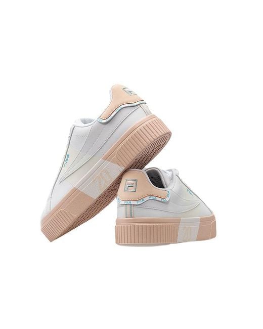 Fila White (Wmns) Fila Court Deluxe Platform Sneakers