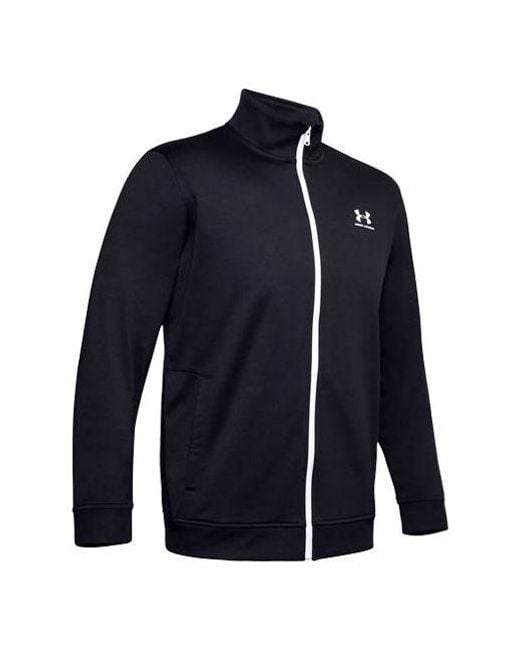 Under Armour Blue Sportstyle Tricot Training Jacket for men