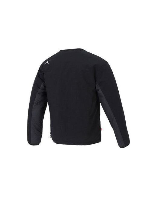 Nike Blue 23 Engineered Contrast Color Stitching Round Neck Pullover Padded Clothes for men