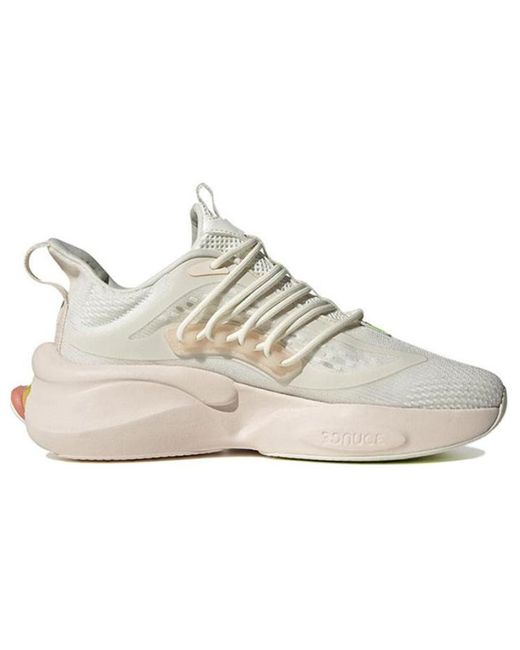 Adidas White (Wmns) Alphaboost V1 'Off Lucid Lemon'