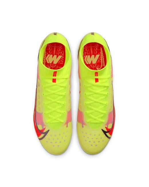 Nike Yellow Mercurial Superfly 8 Elite Ag 'Motivation Pack' for men