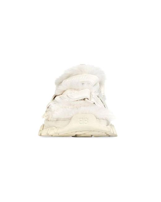 Balenciaga Natural (Wmns) Track Sandals 'Fake Fur'