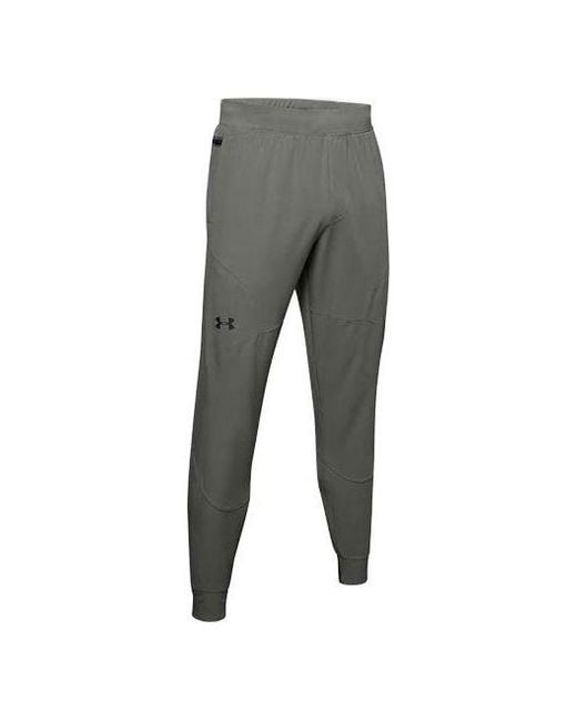 Under Armour Gray Woven Unstoppable Flex Woven Pants for men