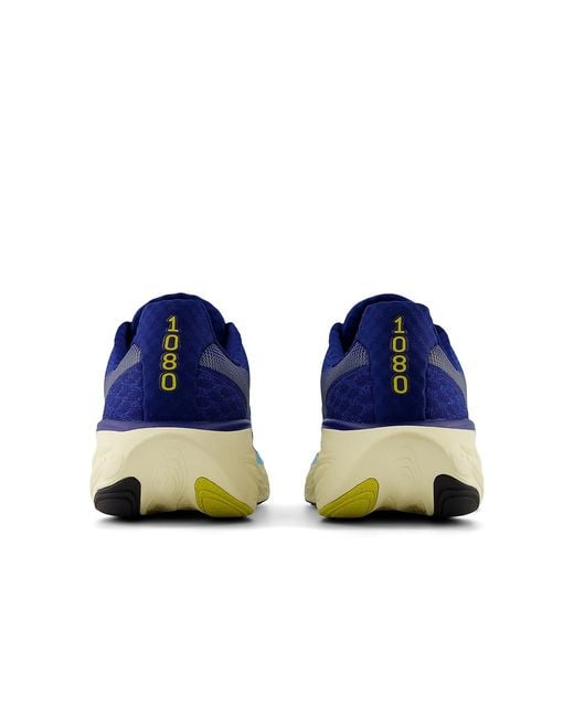 New Balance Blue Fresh Foam X 1080 V14 'Inkwell Ginger Lemon' for men