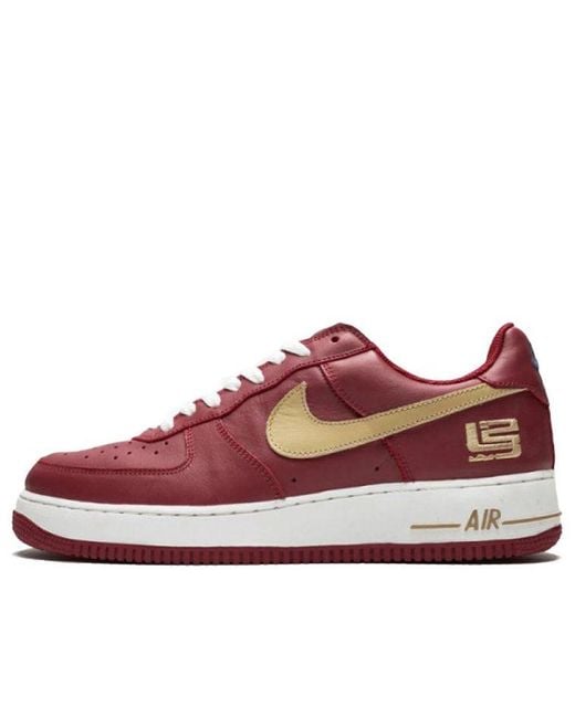 Nike Red Air Force 1 Low 'Lebron James' for men
