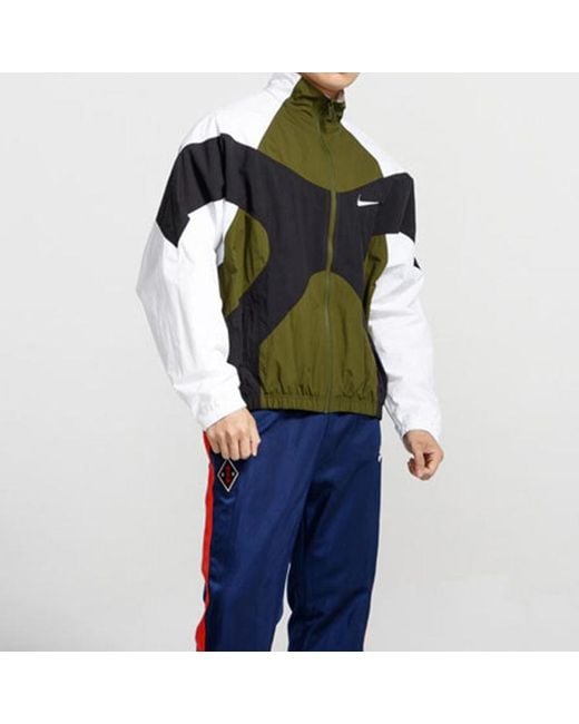 Nike Black Sportswear Woven Jacket Sports Athleisure Running Jogging for men