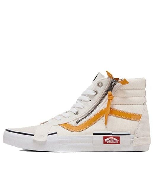 Vans White Sk8-Hi Shoes for men