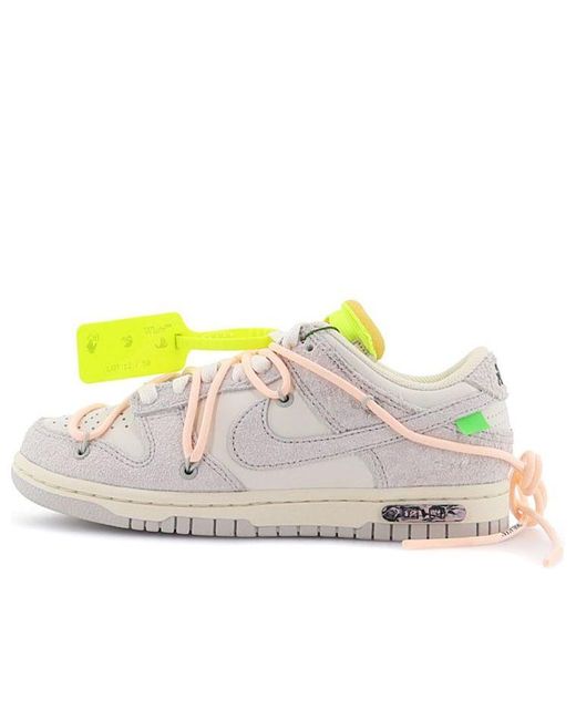 Nike Pink X Off- Dunk Low 'Lot 12 Of 50' for men