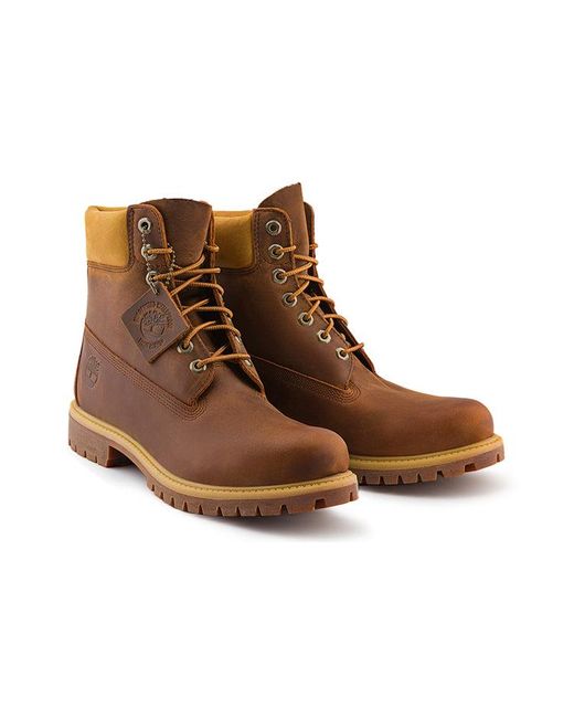 Timberland Brown Premium 6 Inch Waterproof Boot 'Medium' for men
