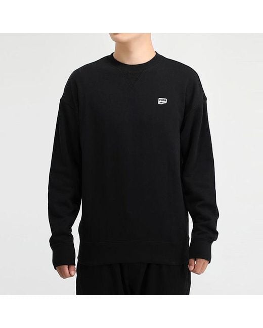 PUMA Blue Downtown Crew Casual Round Neck Pullover for men