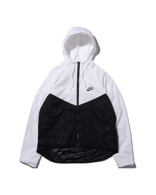 Nike Black (Wmns) Sportswear Windrunner Hoodie Jacket For