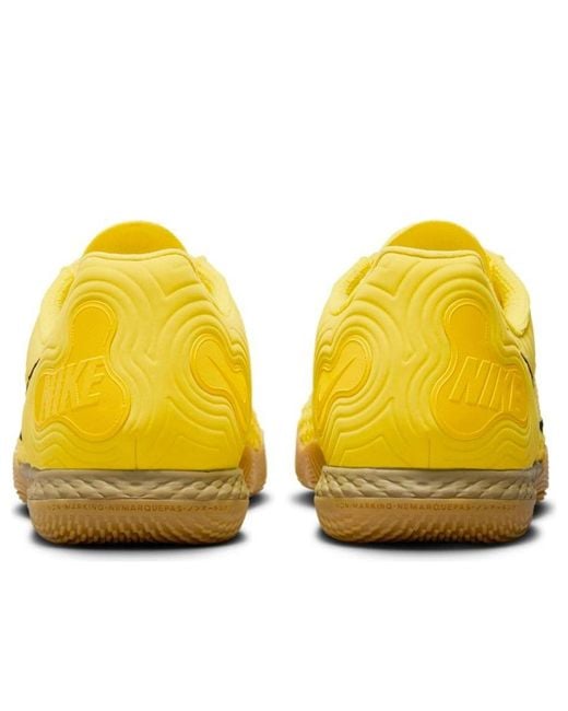 Nike Yellow React Gato Indoor Court Low-top Football Shoes for men