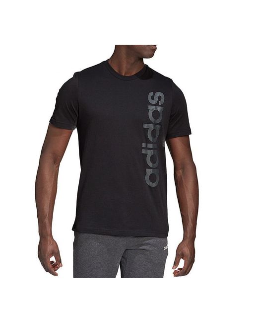 Adidas Black M Vrt Txtrlg T Sports Training Short Sleeve for men