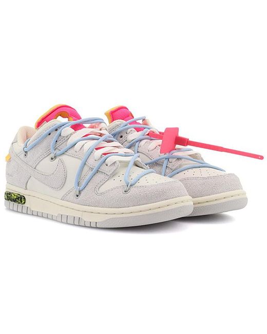 Nike Off-white X Dunk Low 'lot 3 Of 0' in Pink for Men | Lyst