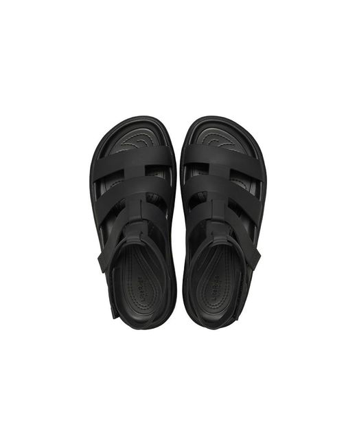 CROCSTM Black (Wmns) Brooklyn Luxe Gladiator Sandals