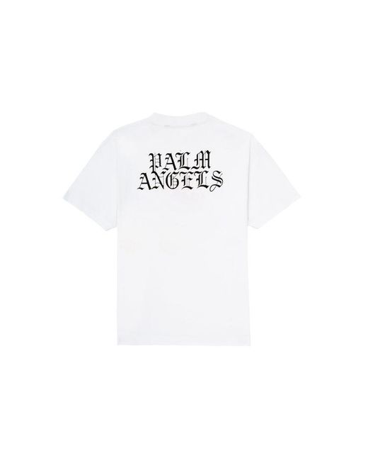 Palm Angels Yellow Burning Head Short-Sleeve T-Shirt for men