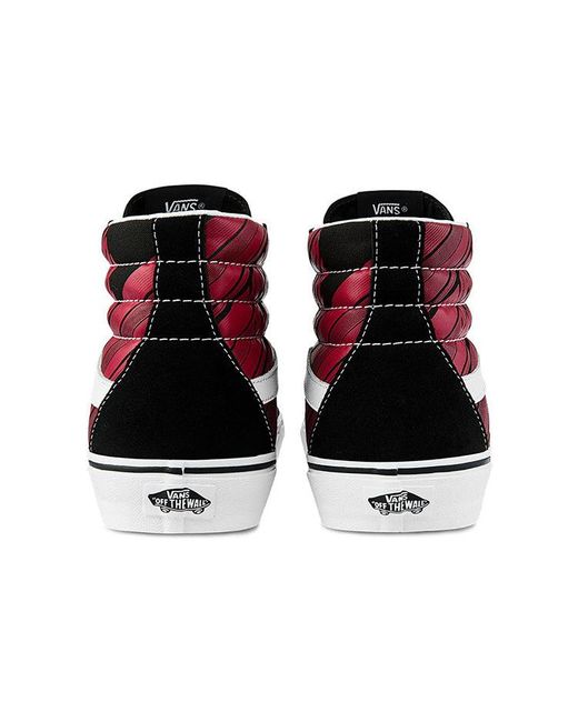 Vans Red Sk8-Hi Retro Casual Skate Shoes