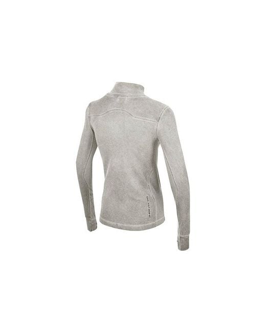 Nike Gray (Wmns) Acg Steeple Rock Half Zipper Slim Fit Long Sleeves T-Shirt