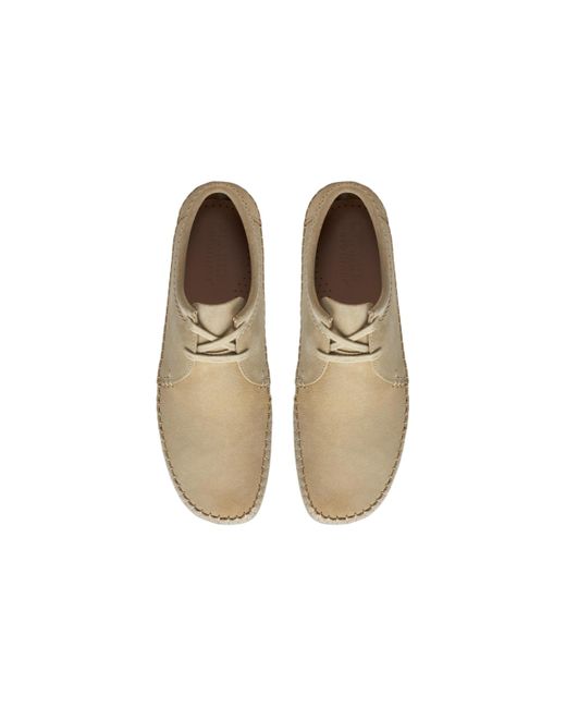 Clarks Natural Weaver Suede 'Maple' for men