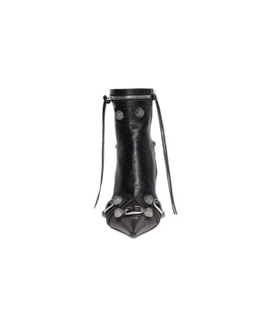 Balenciaga Black (Wmns) Cagole 90Mm Booties Arena Lambskin'