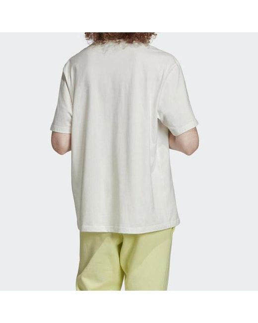Adidas White Originals Vocal Logo Tee Printing Short Sleeve for men